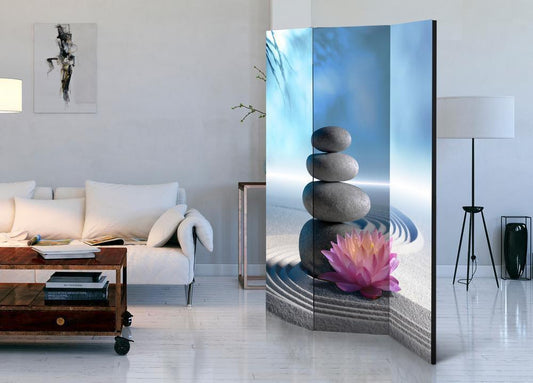 Decorative partition-Room Divider - Zen Garden-Folding Screen Wall Panel by ArtfulPrivacy