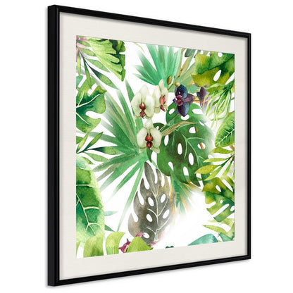 Botanical Wall Art - Monsteras, Inc. II (Square)-artwork for wall with acrylic glass protection