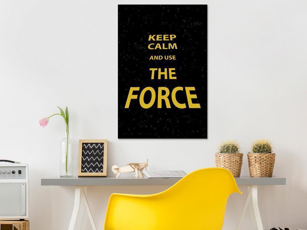 Canvas Print - Keep Calm and Ouse the Force (1 Part) Vertical-ArtfulPrivacy-Wall Art Collection