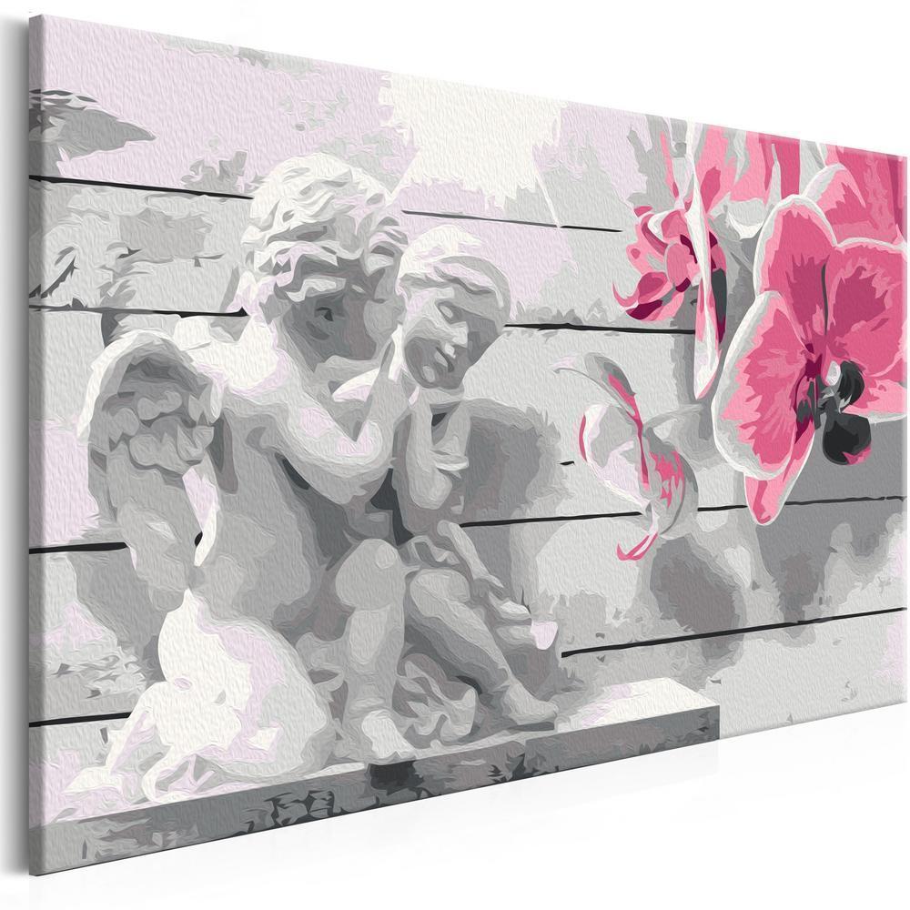 Start learning Painting - Paint By Numbers Kit - Angels (Pink Orchid) - new hobby