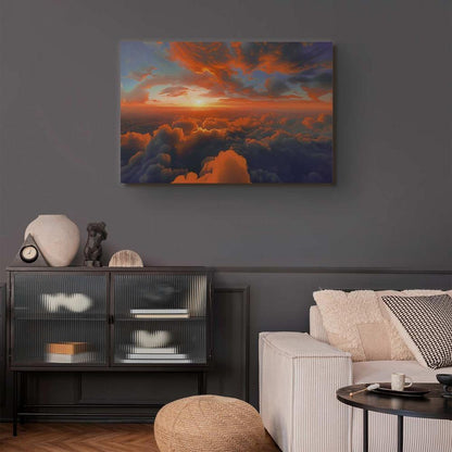 Canvas Print - When Dawn Tickles the Clouds: A Spectacle of Colors on the Morning Sky