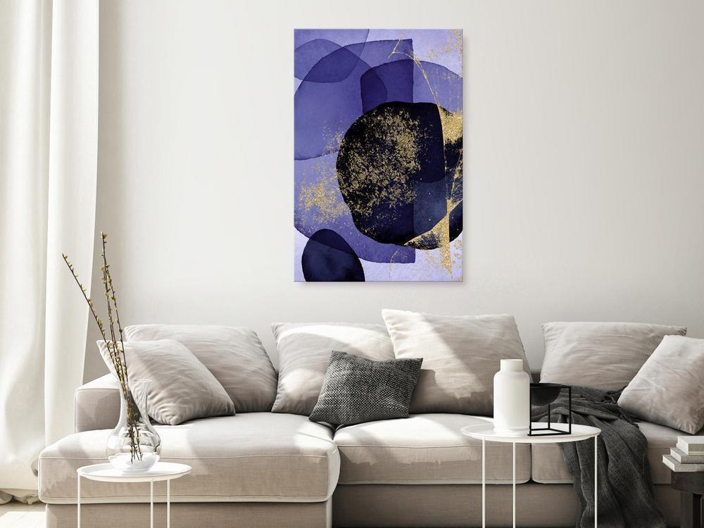 Canvas Print - Purple Kaleidoscope (1 Part) Vertical-ArtfulPrivacy-Wall Art Collection