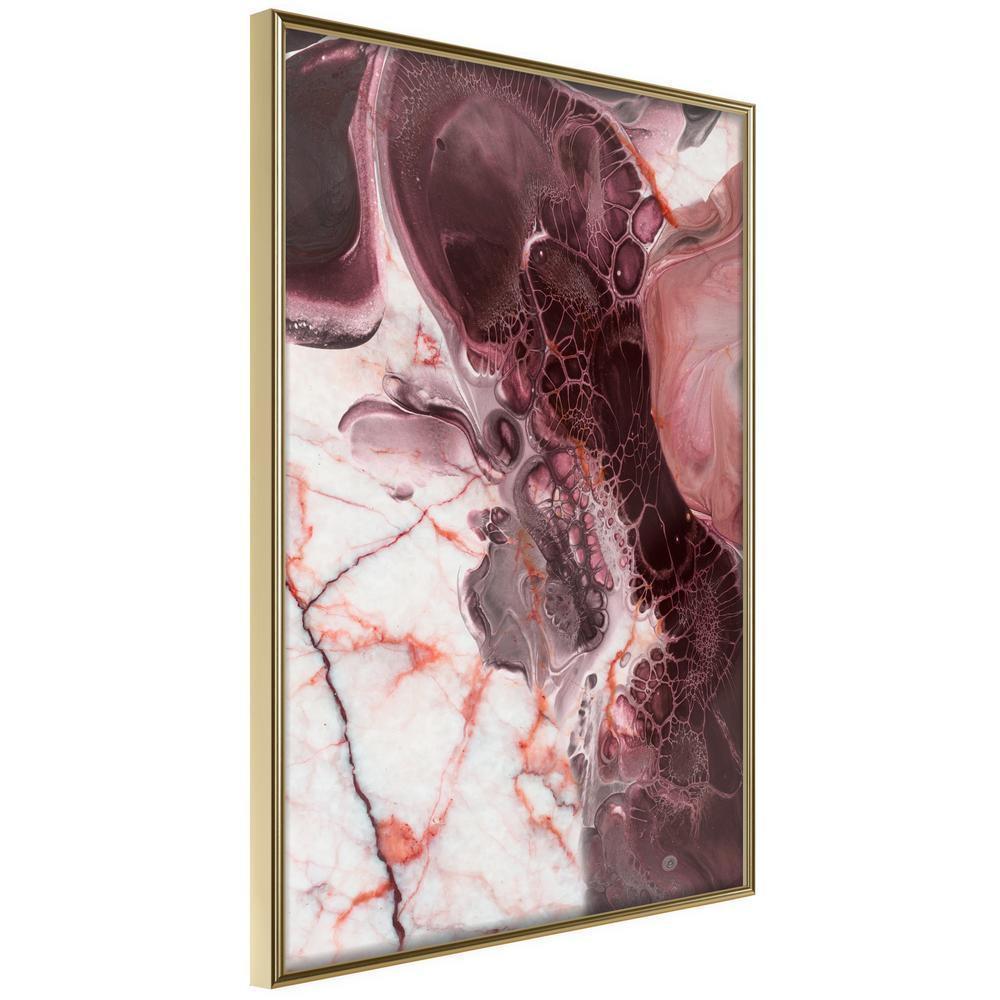 Abstract Poster Frame - Beauty Enchanted in Marble-artwork for wall with acrylic glass protection