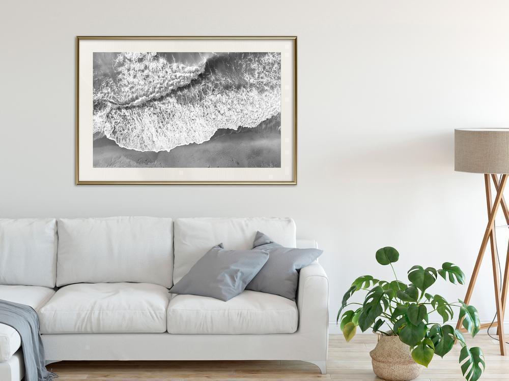 Seascape Framed Poster - Power of the Sea-artwork for wall with acrylic glass protection