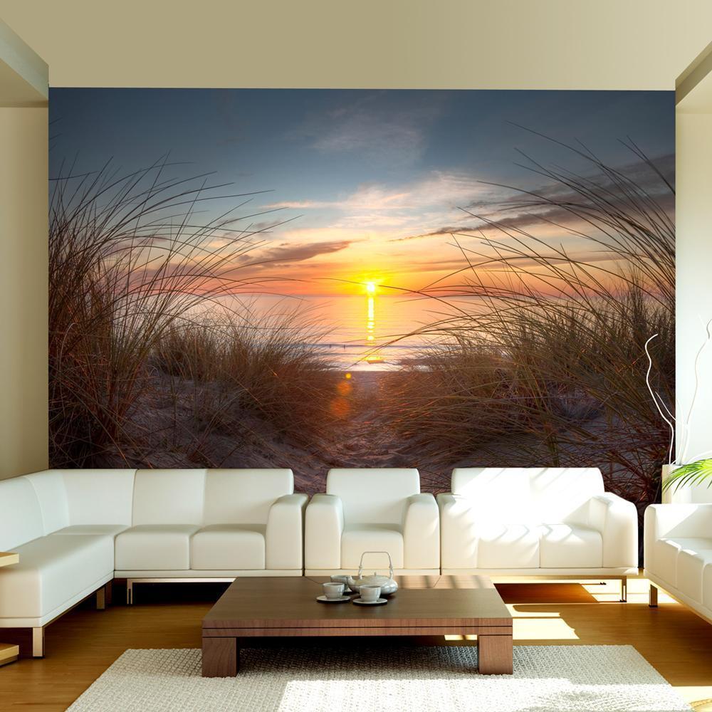 Wall Mural - Sunset over the Atlantic Ocean-Wall Murals-ArtfulPrivacy