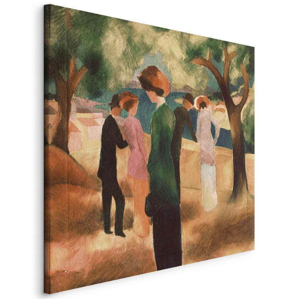 Canvas Print - Lady in Green Jacket (August Macke)