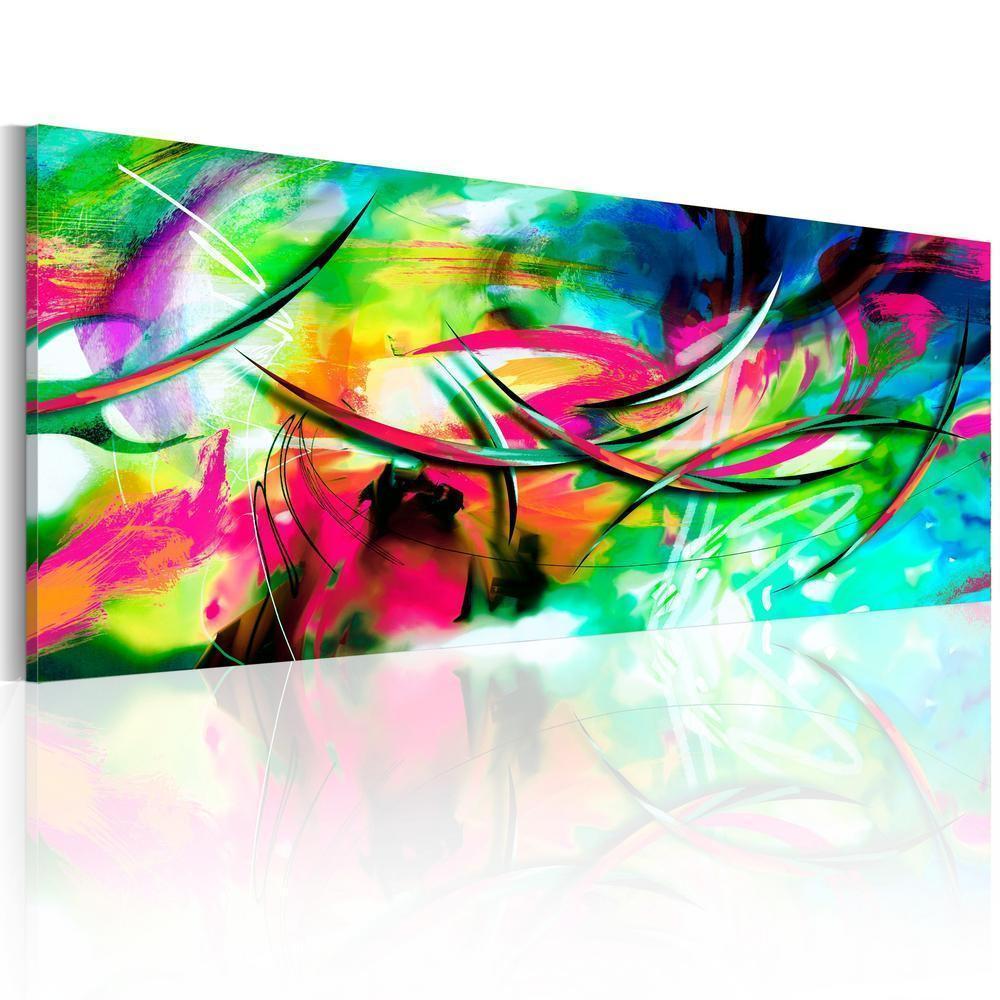 Canvas Print - Madness of color-ArtfulPrivacy-Wall Art Collection