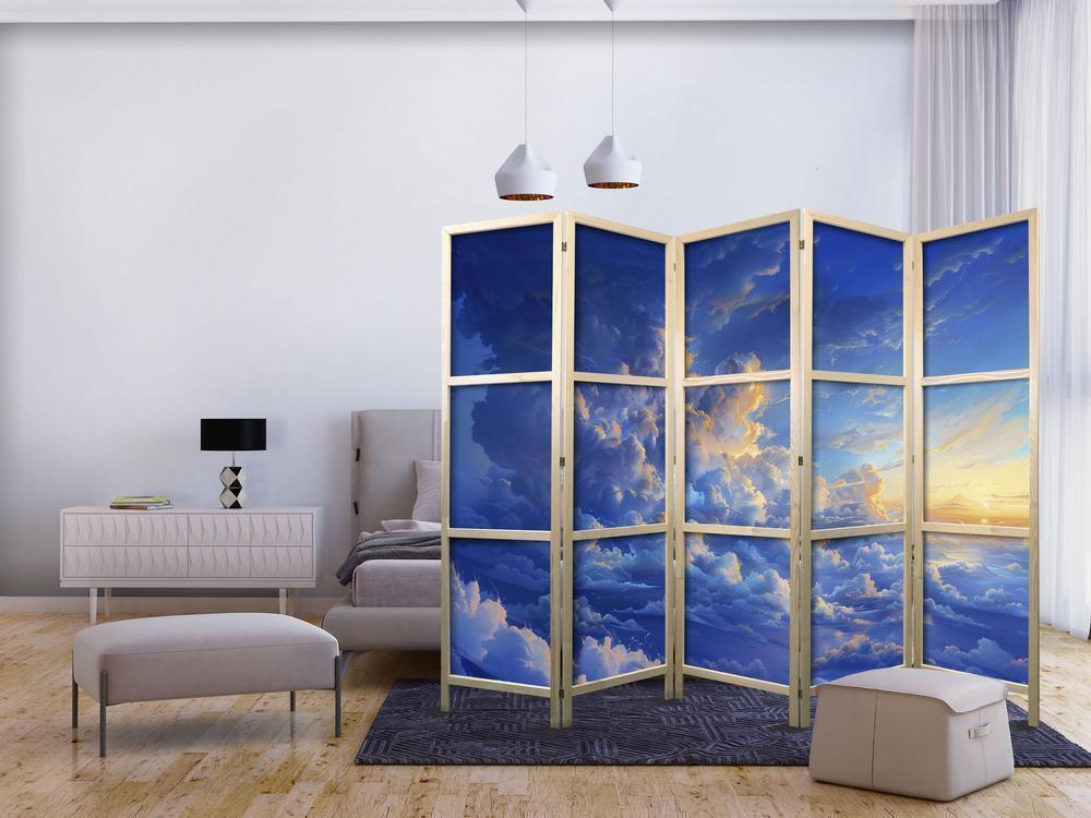 Japanese Room Divider - When the Sky Becomes a Canvas: Artistic Creation of Nature in the Clouds