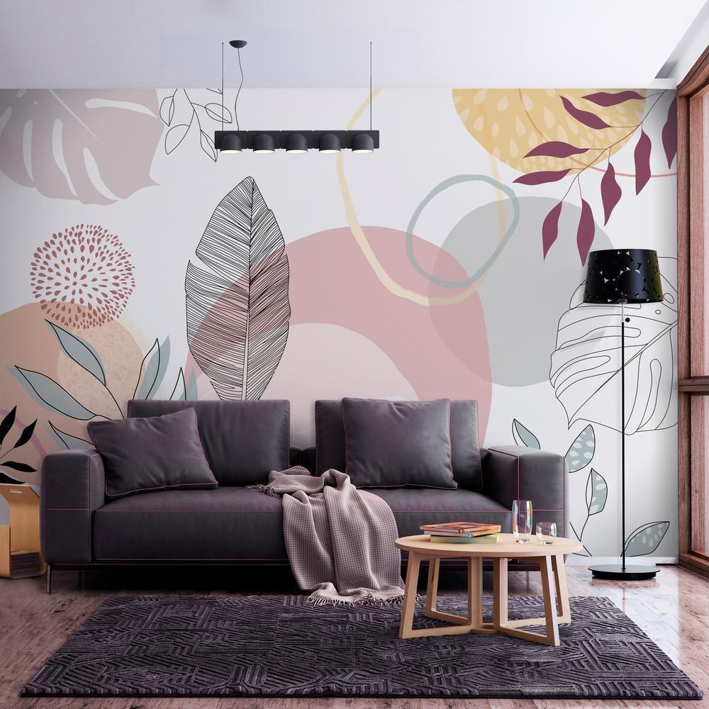 Wall Mural - Vegetable Line Art-Wall Murals-ArtfulPrivacy