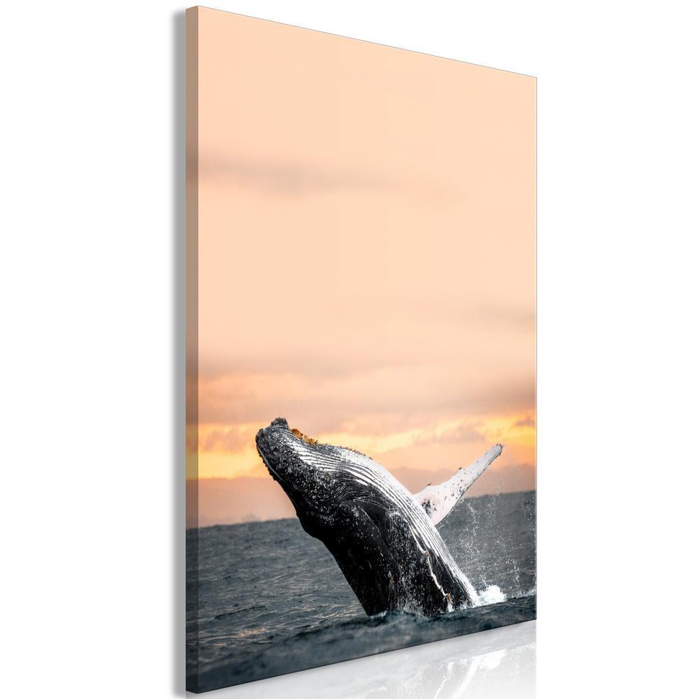 Canvas Print - Dance at Dawn (1 Part) Vertical-ArtfulPrivacy-Wall Art Collection