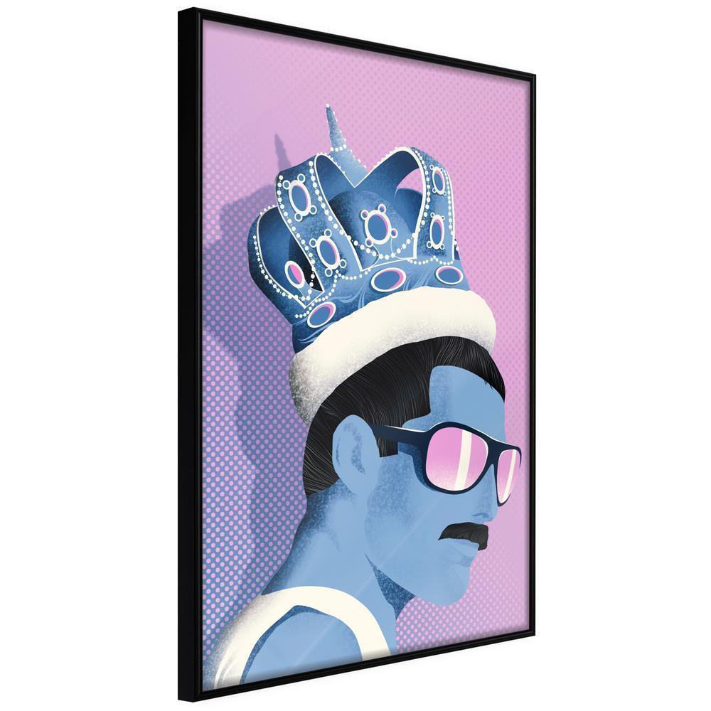 Wall Decor Portrait - King of Music-artwork for wall with acrylic glass protection