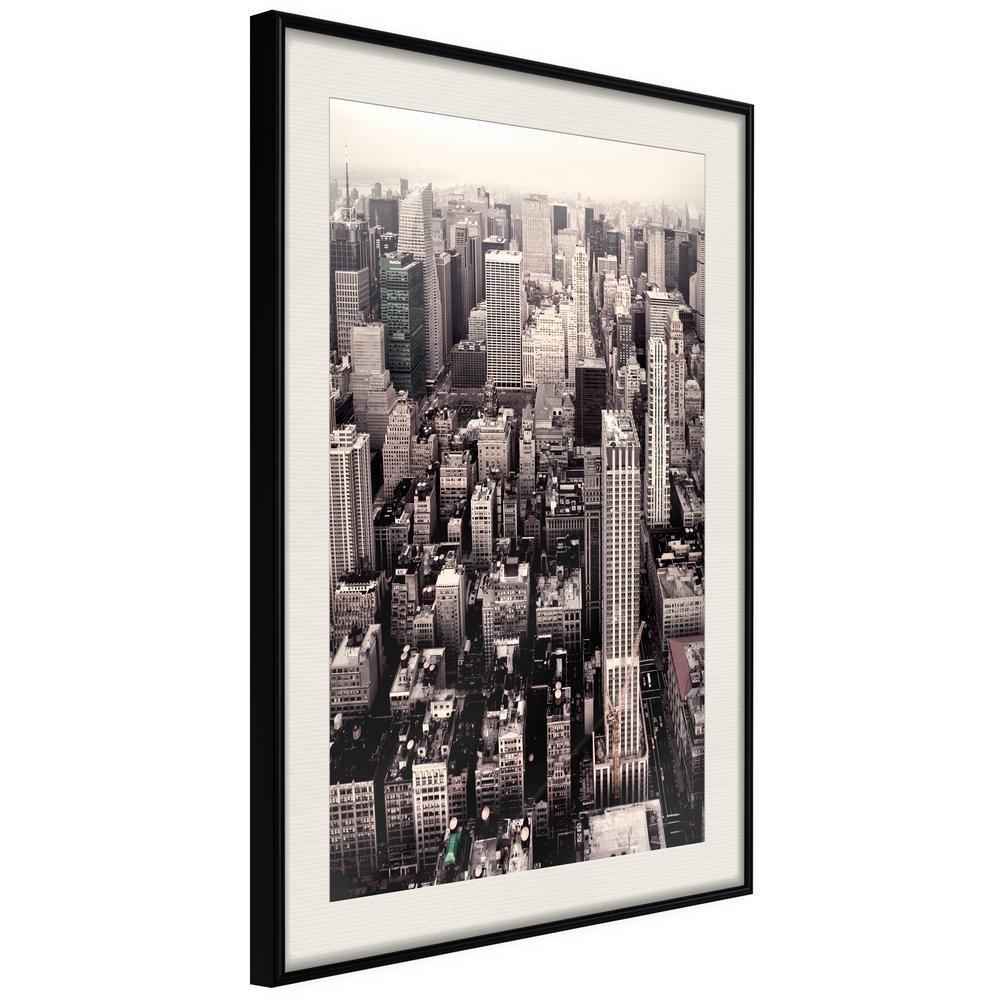 Photography Wall Frame - New York from a Bird's Eye View-artwork for wall with acrylic glass protection