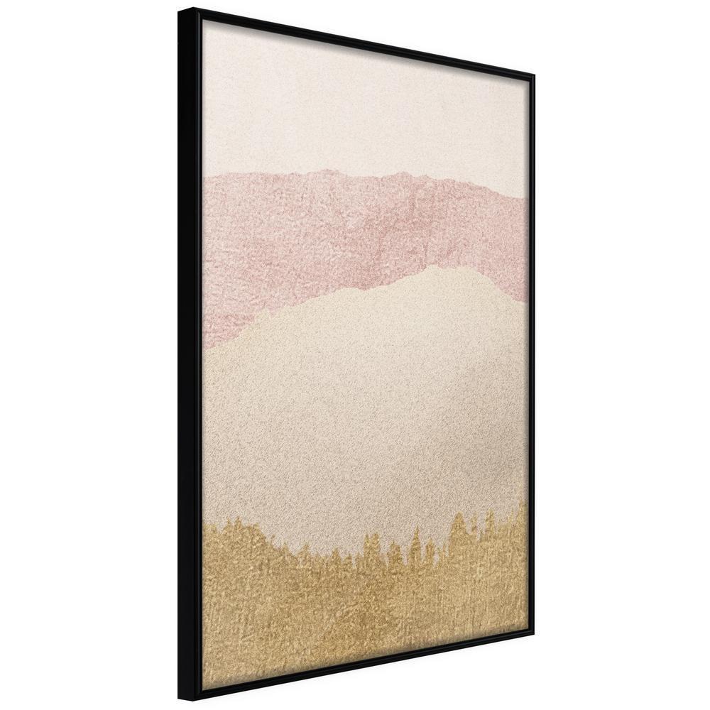 Abstract Poster Frame - Sound of Sand-artwork for wall with acrylic glass protection