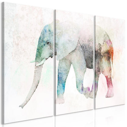 Canvas Print - Painted Elephant (3 Parts)-ArtfulPrivacy-Wall Art Collection
