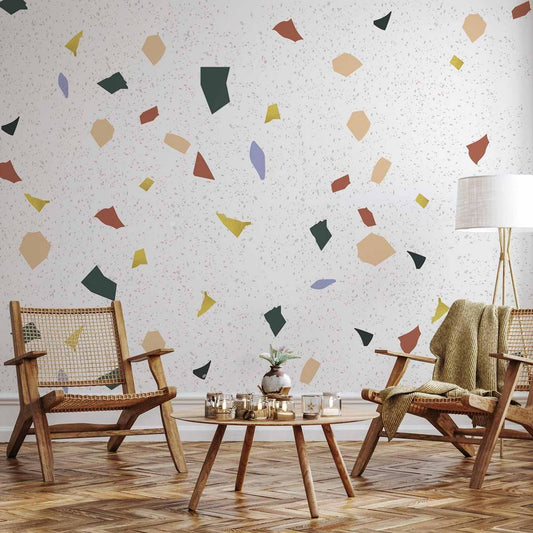 Papier peint - Motif subtil de terrazzo