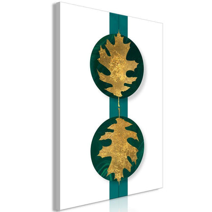 Canvas Print - Green Wealth (1 Part) Vertical-ArtfulPrivacy-Wall Art Collection