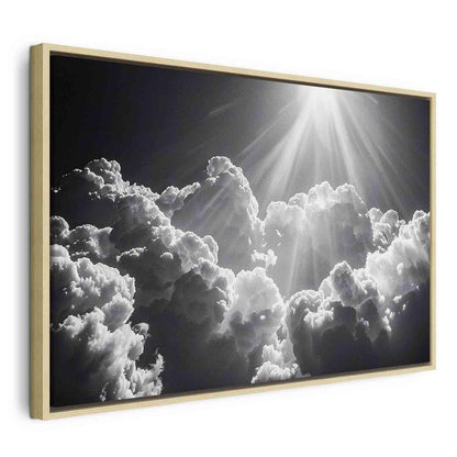 Canvas Print - Hope in the Clouds: Inspiring Rays of the Sun – Awaken Emotions