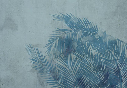 Wall Mural - Palm Trees in Blue-Wall Murals-ArtfulPrivacy