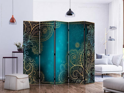 Decorative partition-Room Divider - Oriental wings II-Folding Screen Wall Panel by ArtfulPrivacy