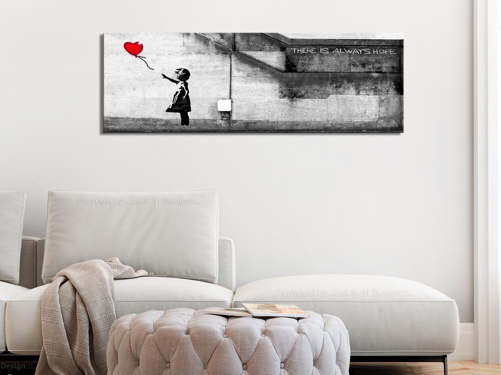 Canvas Print - There is Always Hope (1 Part) Narrow Red-ArtfulPrivacy-Wall Art Collection
