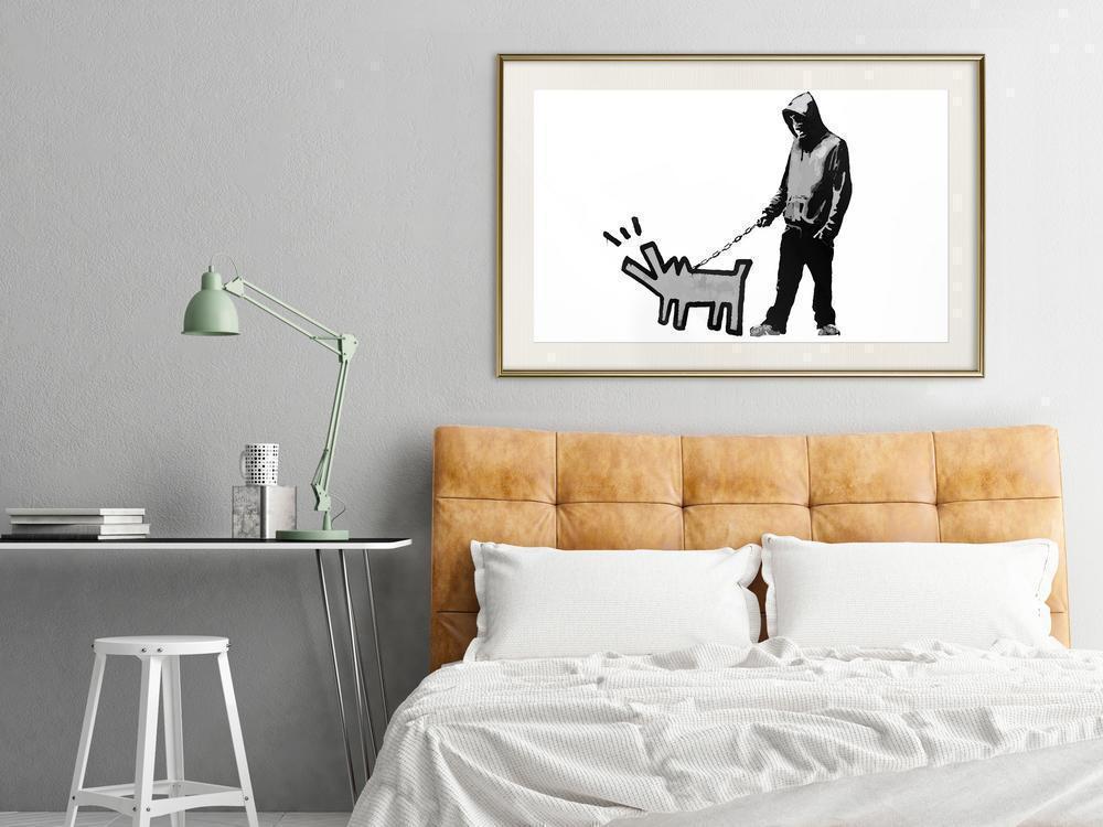 Urban Art Frame - Banksy: Choose Your Weapon-artwork for wall with acrylic glass protection