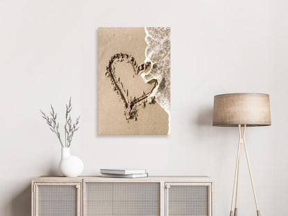 Canvas Print - Wave of Love (1 Part) Vertical-ArtfulPrivacy-Wall Art Collection