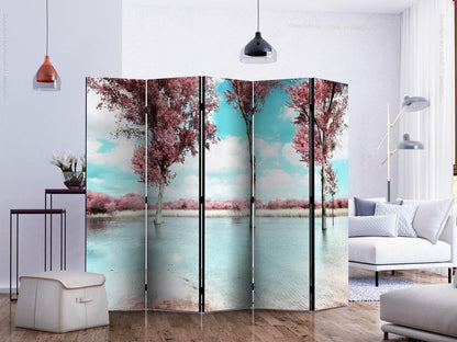 Decorative partition-Room Divider - Autumn scenery II-Folding Screen Wall Panel by ArtfulPrivacy