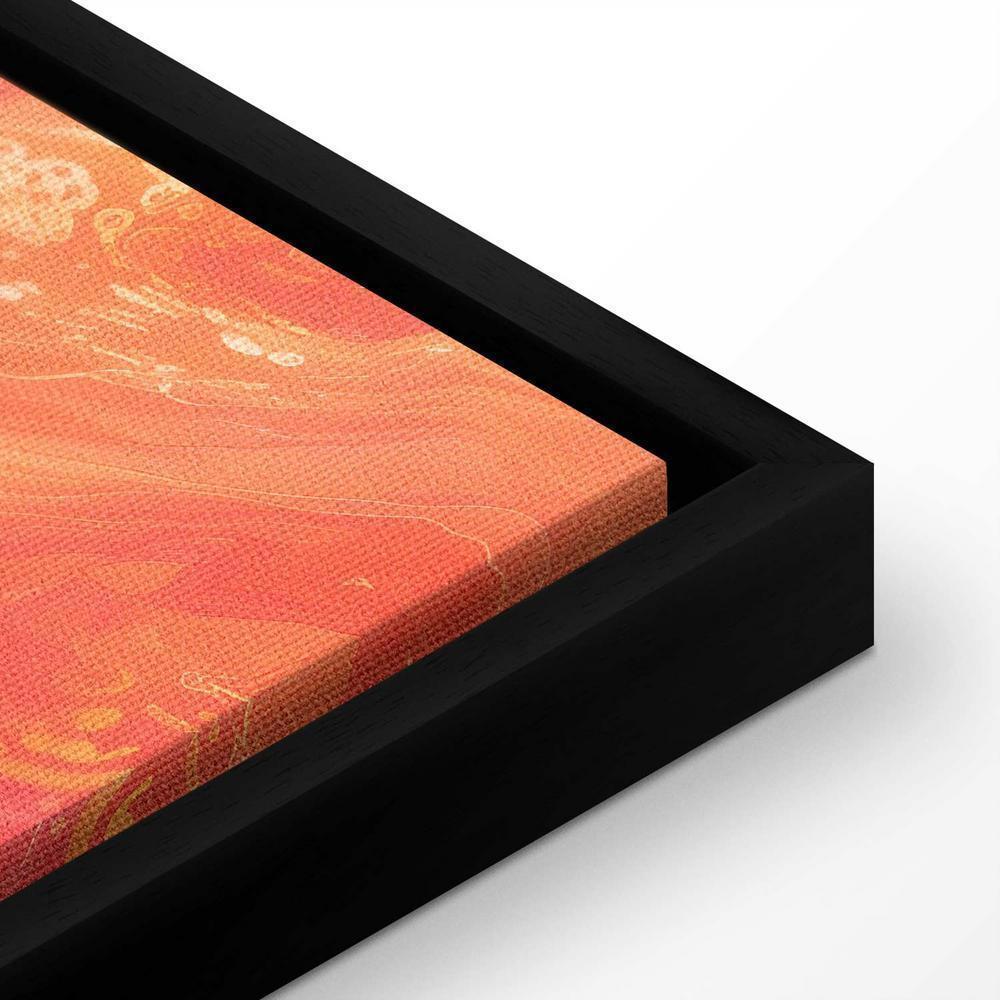 Canvas Print - Fiery Colors - Dynamic Shapes in Colors of Fire and Pink