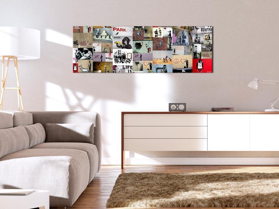 Canvas Print - Art of Collage: Banksy II-ArtfulPrivacy-Wall Art Collection