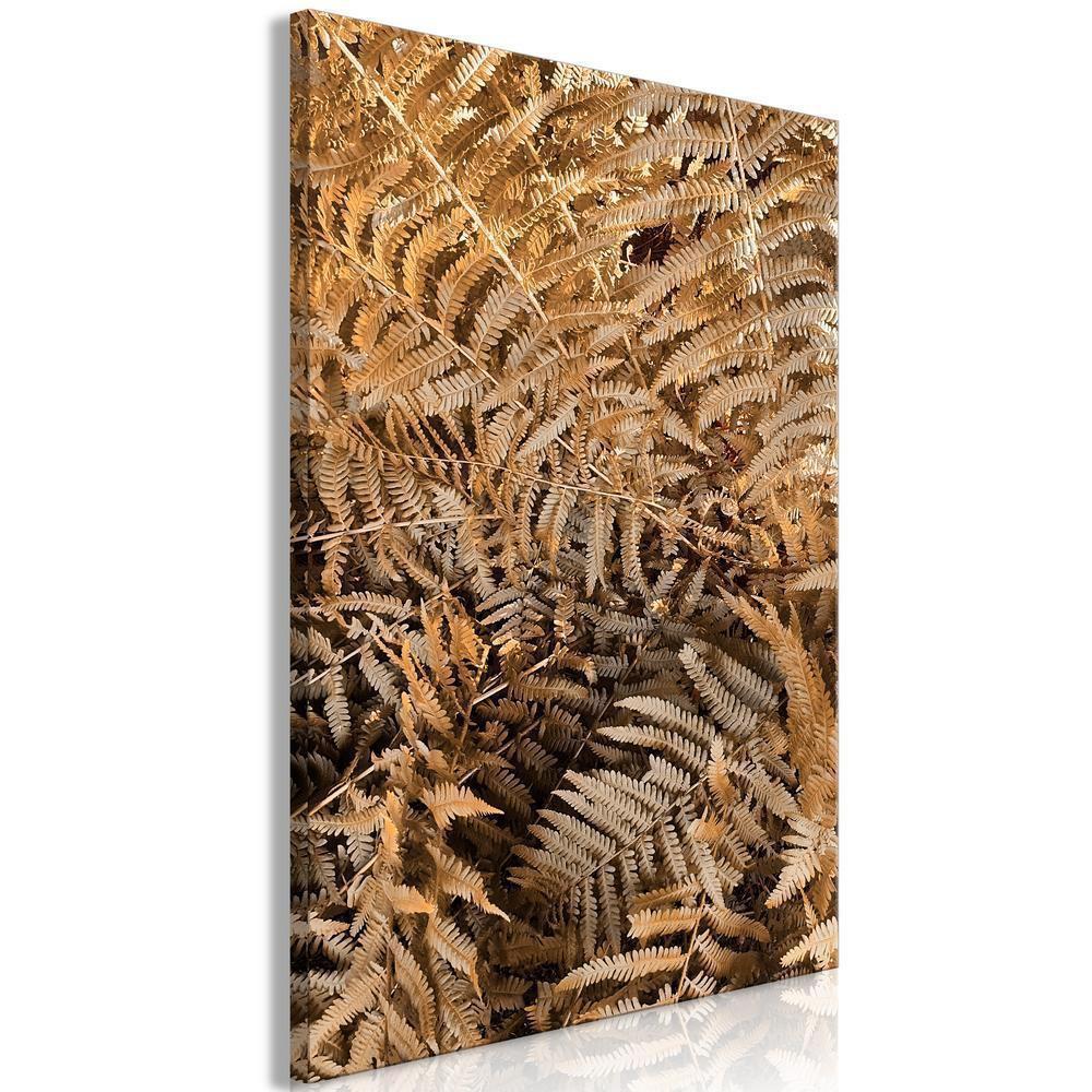 Canvas Print - Mysterious Fern (1 Part) Vertical-ArtfulPrivacy-Wall Art Collection