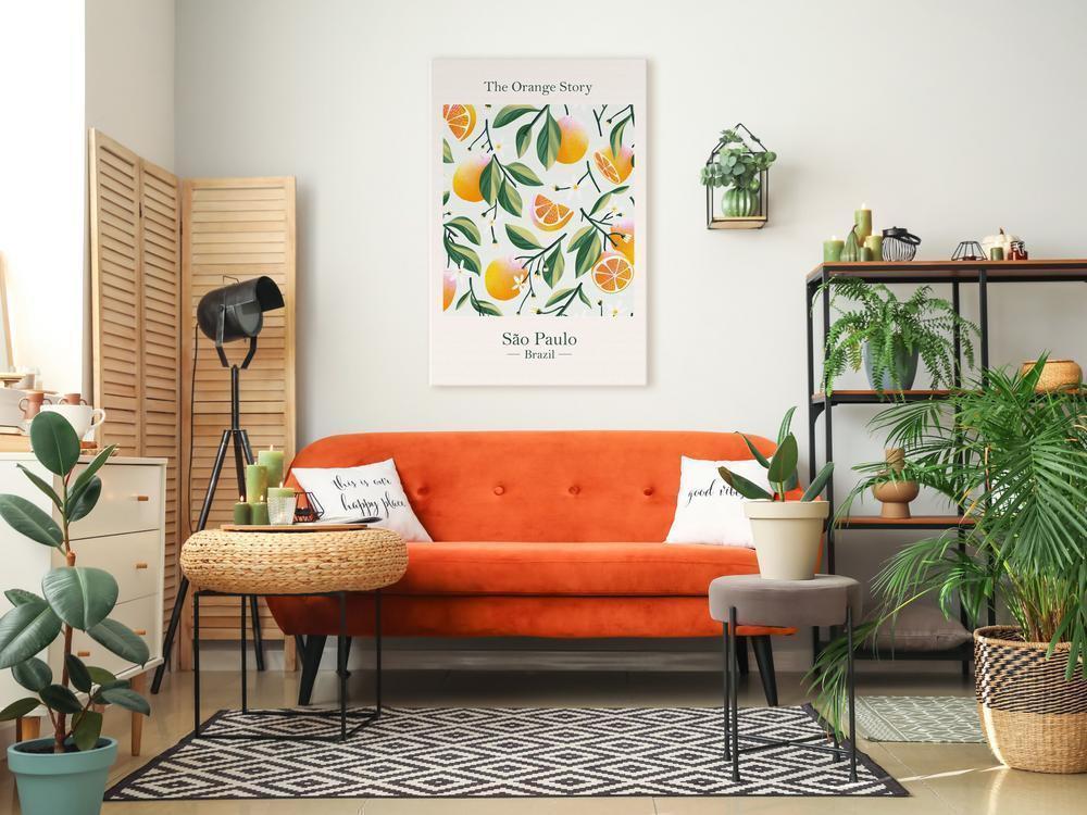 Canvas Print - The Orange Story (1 Part) Vertical