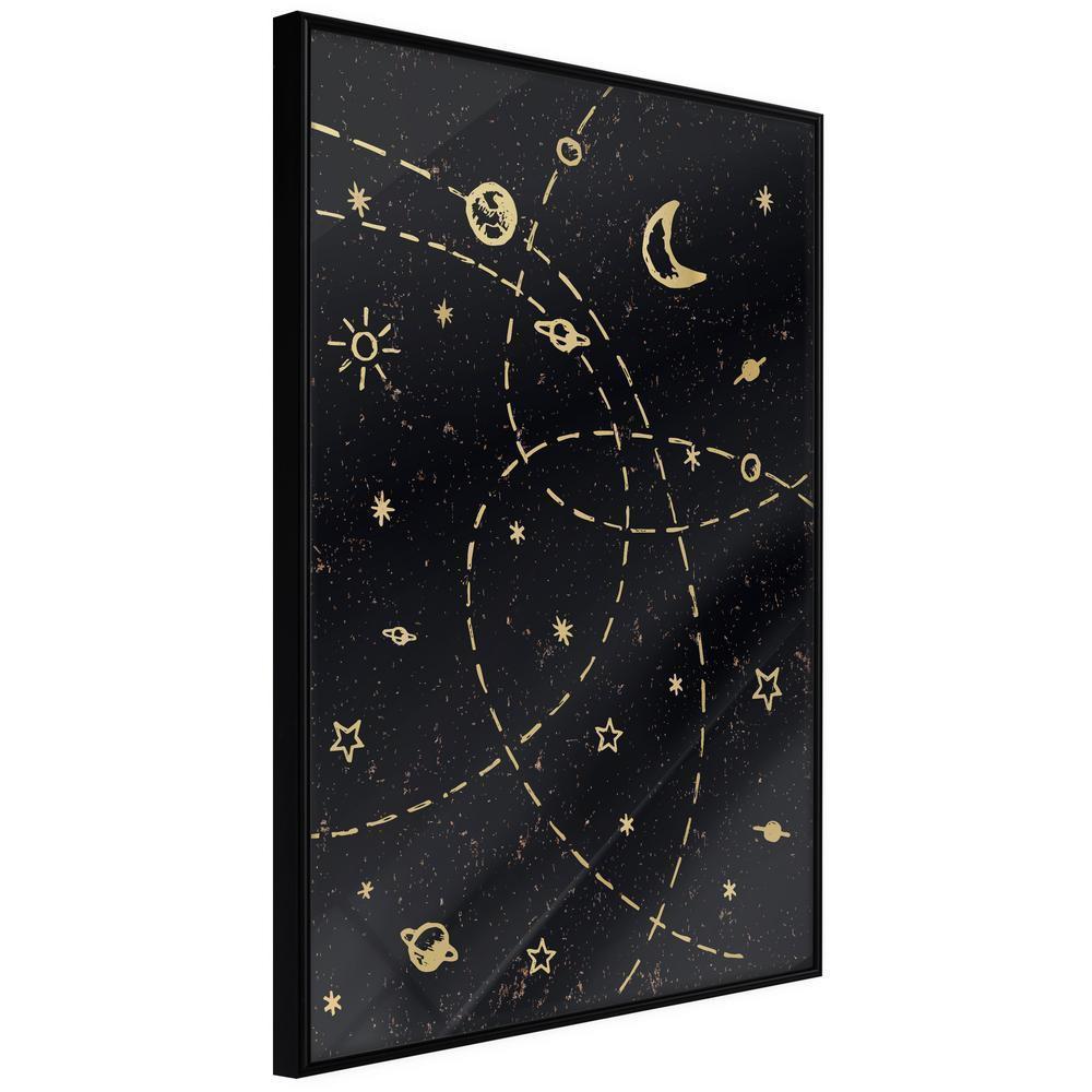 Abstract Poster Frame - Orbits-artwork for wall with acrylic glass protection