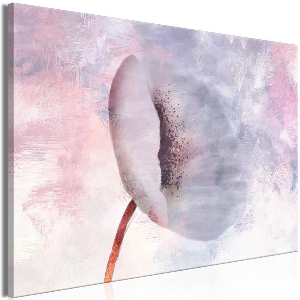 Canvas Print - Windy Flower (1 Part) Wide-ArtfulPrivacy-Wall Art Collection