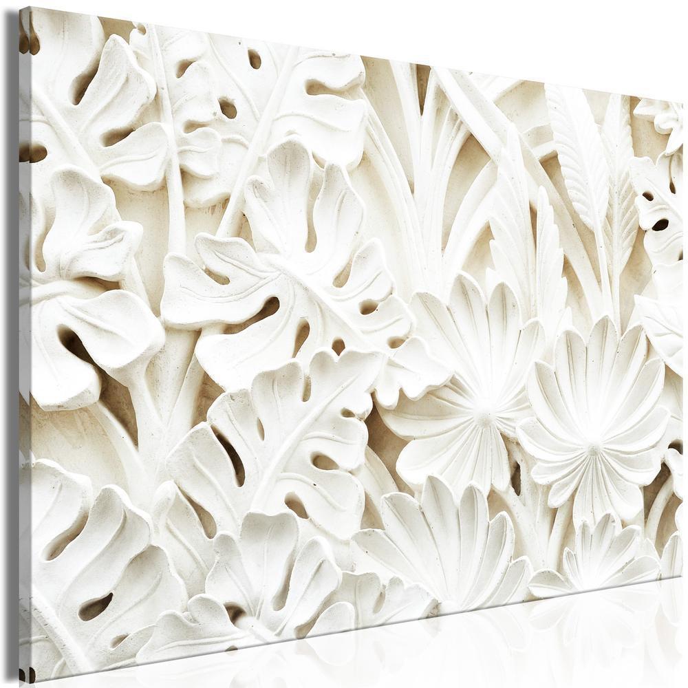 Canvas Print - Ceramic Leaves (1 Part) Wide-ArtfulPrivacy-Wall Art Collection