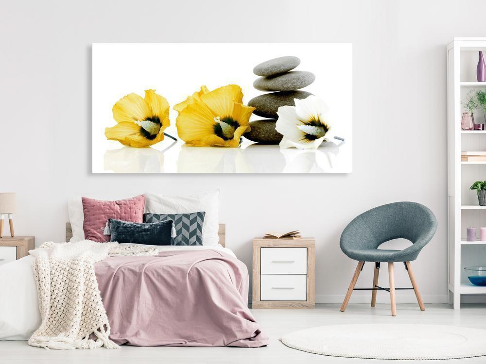 Canvas Print - Calm Mallow (1 Part) Yellow-ArtfulPrivacy-Wall Art Collection