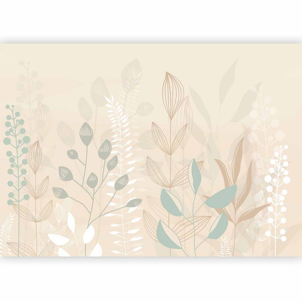 Papier peint - Glade pastel et beige