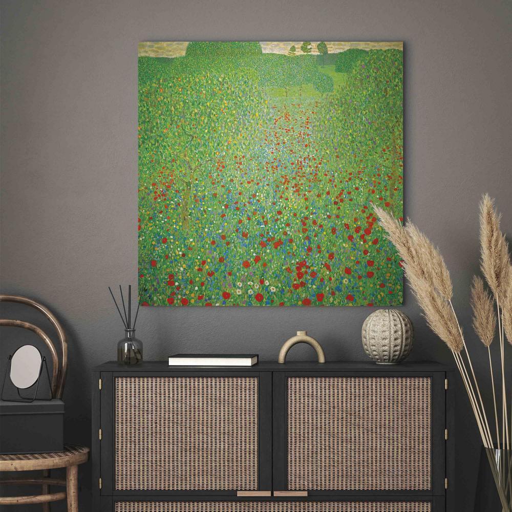 Canvas Print - Poppy Field (Gustav Klimt)