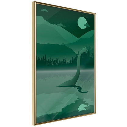 Abstract Poster Frame - Loch Ness [Poster]-artwork for wall with acrylic glass protection