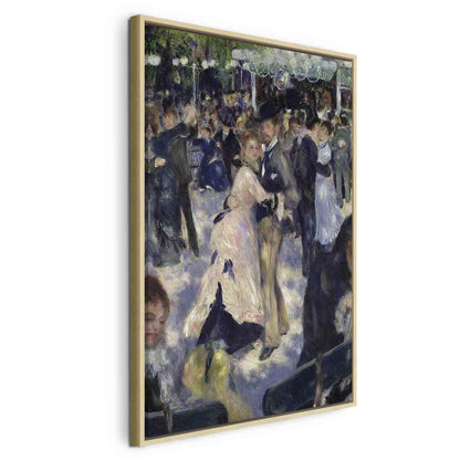 Canvas Print - Le Moulin de la Galette detail of the dancers (Pierre-Auguste Renoir)