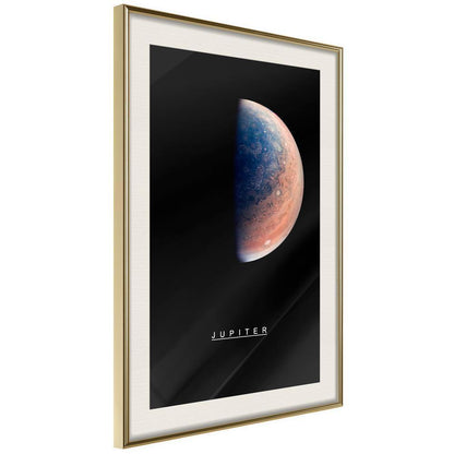 Framed Art - The Solar System: Jupiter-artwork for wall with acrylic glass protection