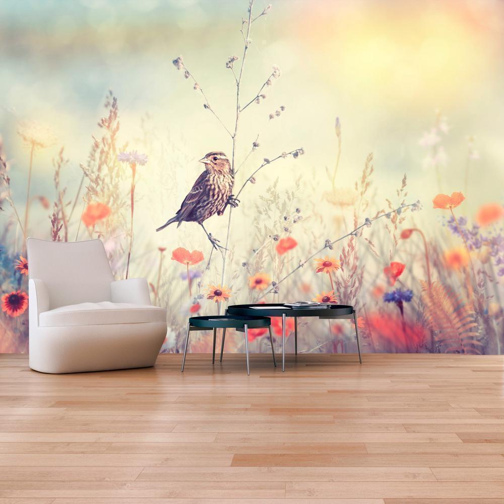 Wall Mural - Field Bird-Wall Murals-ArtfulPrivacy