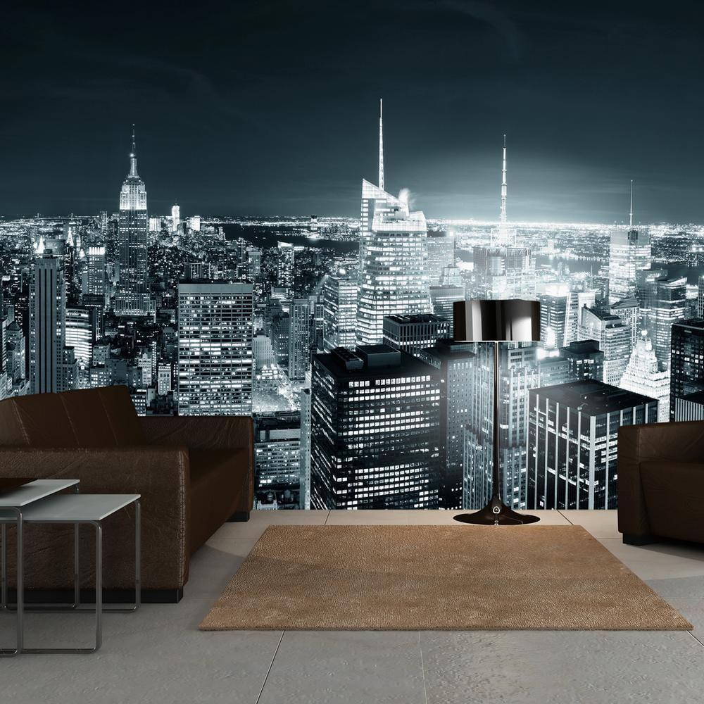 Wall Mural - New York City nightlife-Wall Murals-ArtfulPrivacy