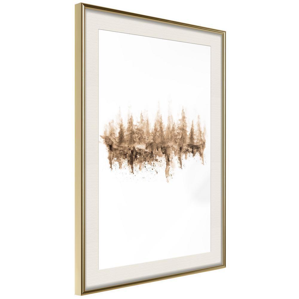 Botanical Wall Art - Reflection in Water-artwork for wall with acrylic glass protection