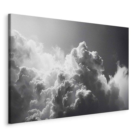 Canvas Print - Extraordinary Phenomenon: The Sun Illuminating Dark Clouds