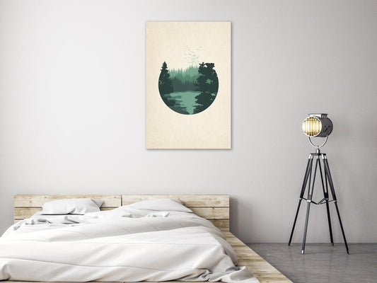 Canvas Print - View of the Hills (1 Part) Vertical-ArtfulPrivacy-Wall Art Collection
