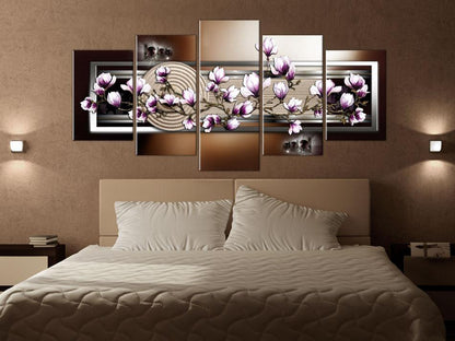 Canvas Print - Zen garden and magnolia-ArtfulPrivacy-Wall Art Collection