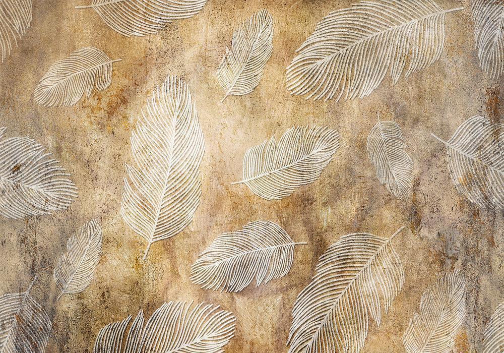 Wall Mural - Flying Feathers-Wall Murals-ArtfulPrivacy