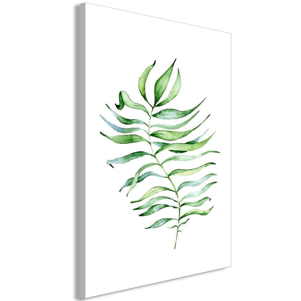 Canvas Print - Dancing Leaf (1 Part) Vertical-ArtfulPrivacy-Wall Art Collection