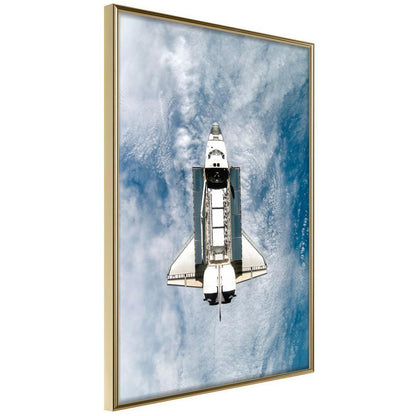 Photography Wall Frame - Shuttle Flight-artwork for wall with acrylic glass protection