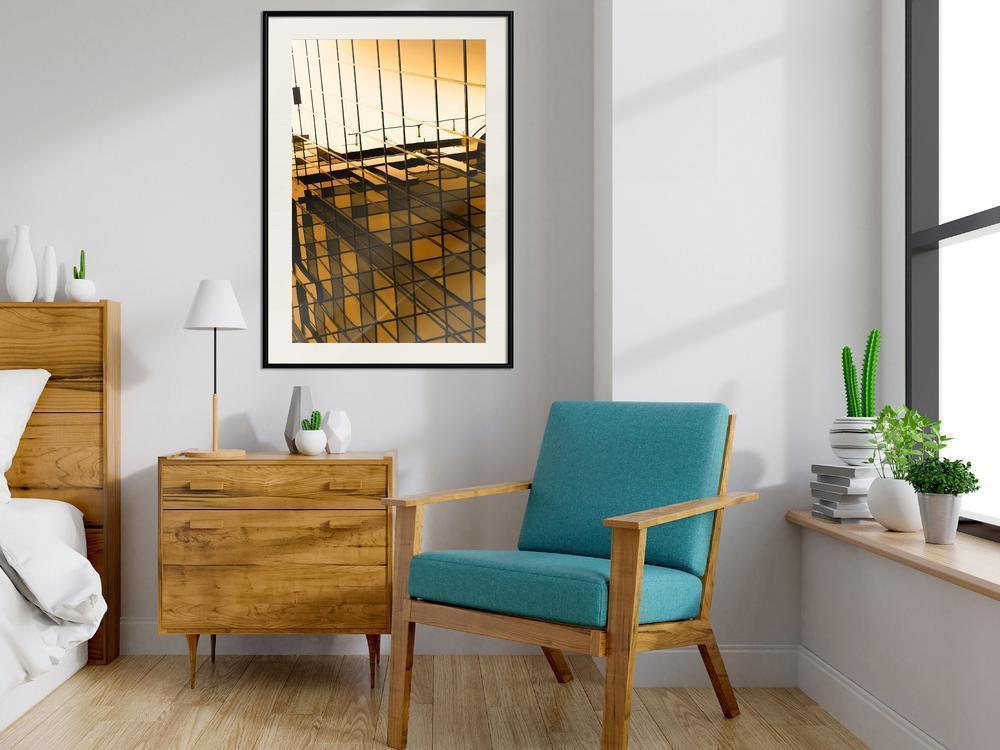 Photography Wall Frame - Steel and Glass (Yellow)-artwork for wall with acrylic glass protection